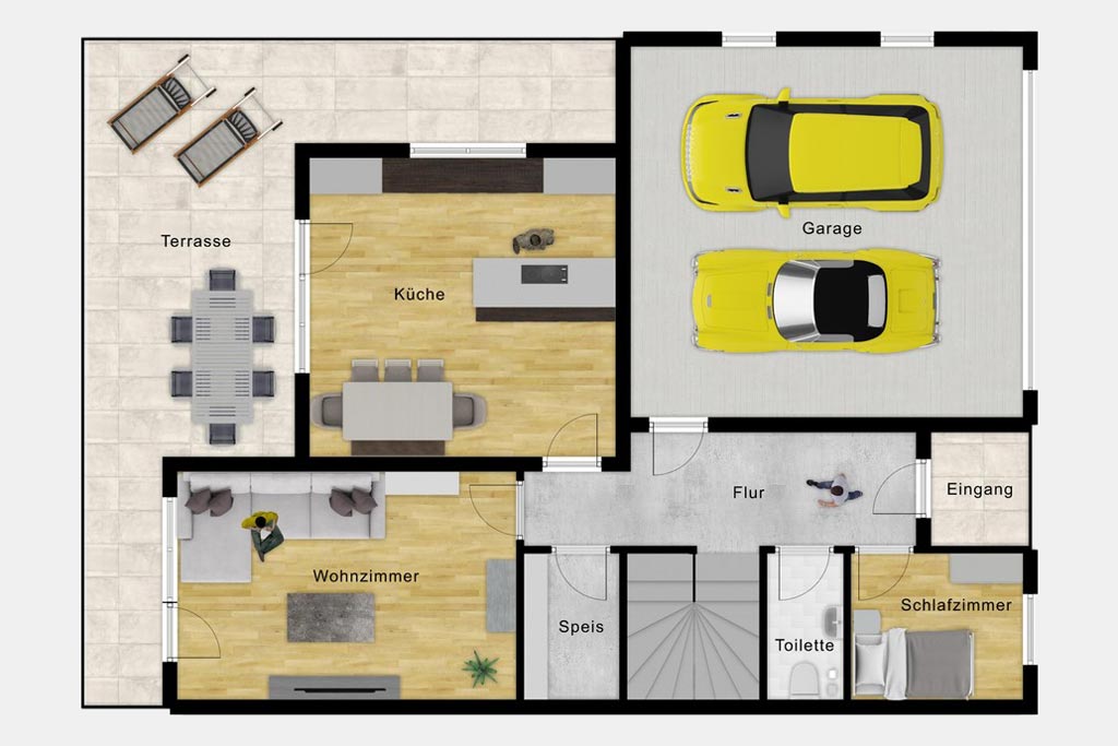 Ferienhaus Petra | Grundriss Untergeschoss